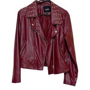 ❤️⭐️Love Star Faux Leather Moto Jacket ❤️⭐️